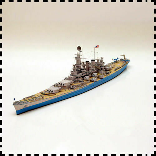 1:400 Scale Uss North Carolina-class Battleship Diy Handcraft Paper Model Kit