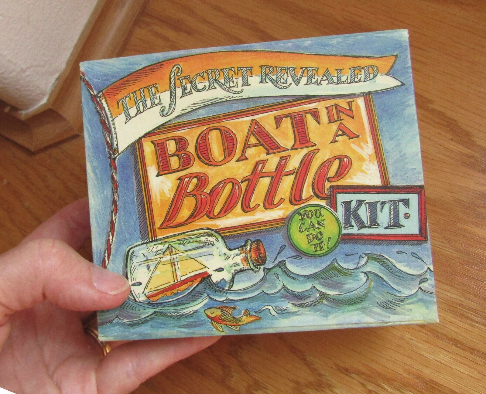 Boat In A Bottle Kit "the Secret Revealed", Ages 8 And Up, Opened But Never Used