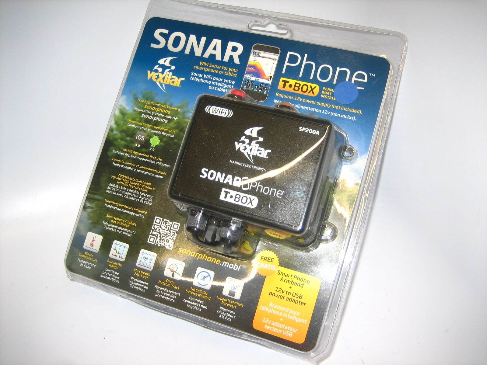 Vexilar Sonar Phone Sp200 For Permanent Boat Installation - *new In Sealed Box*