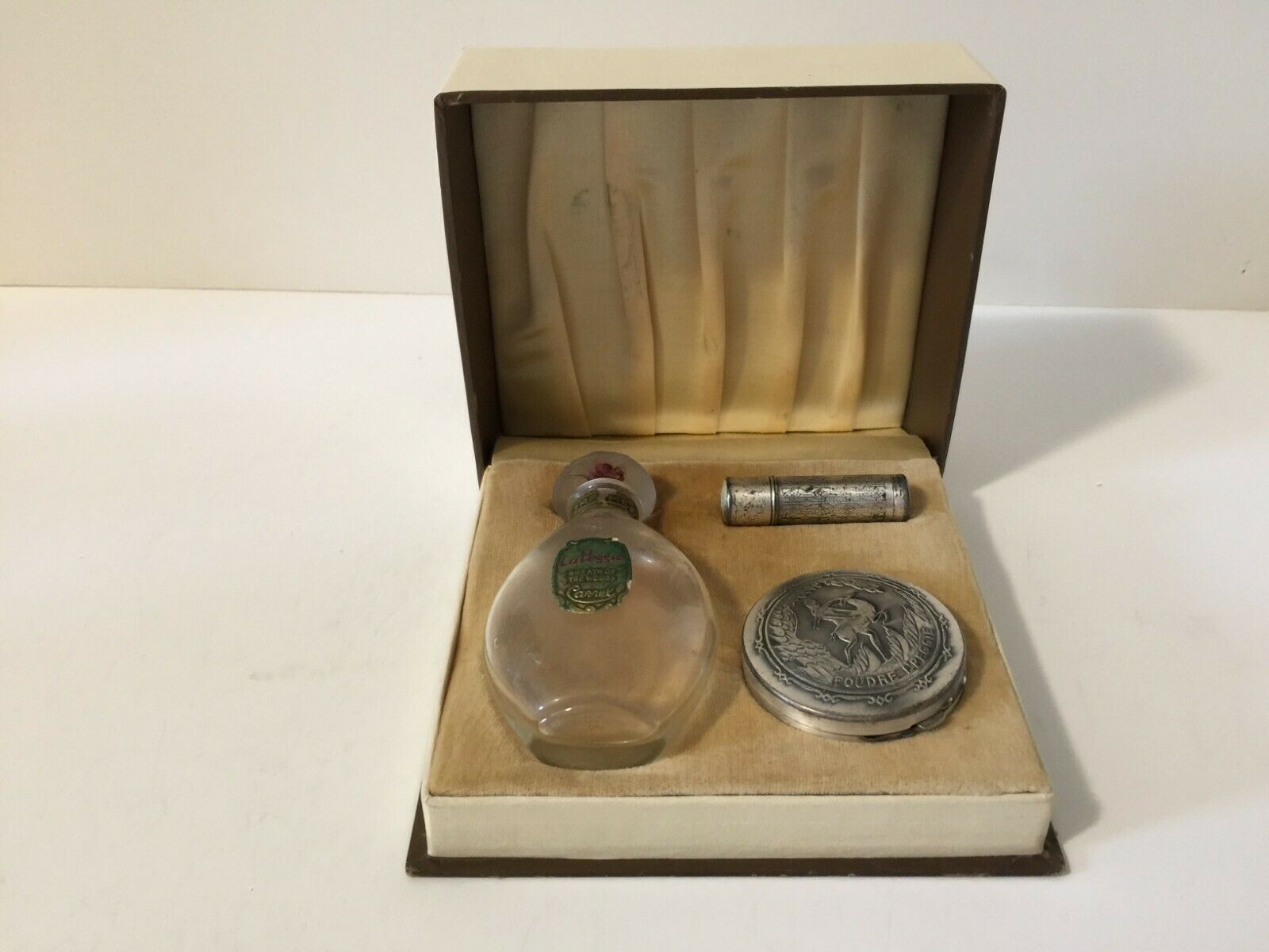 1920's Art Deco  Perfume Lipstick And Compact Boxed Set