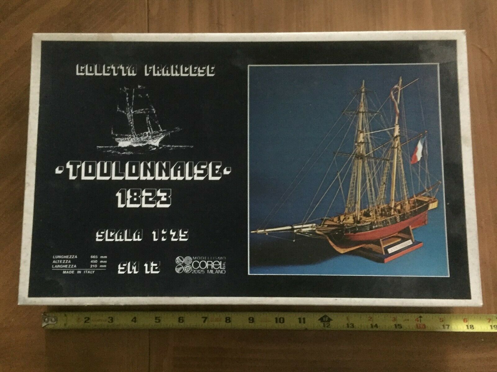 Corel Toulonnaise Ship Model, 1:75 Scale, Made In Italy, New In Box
