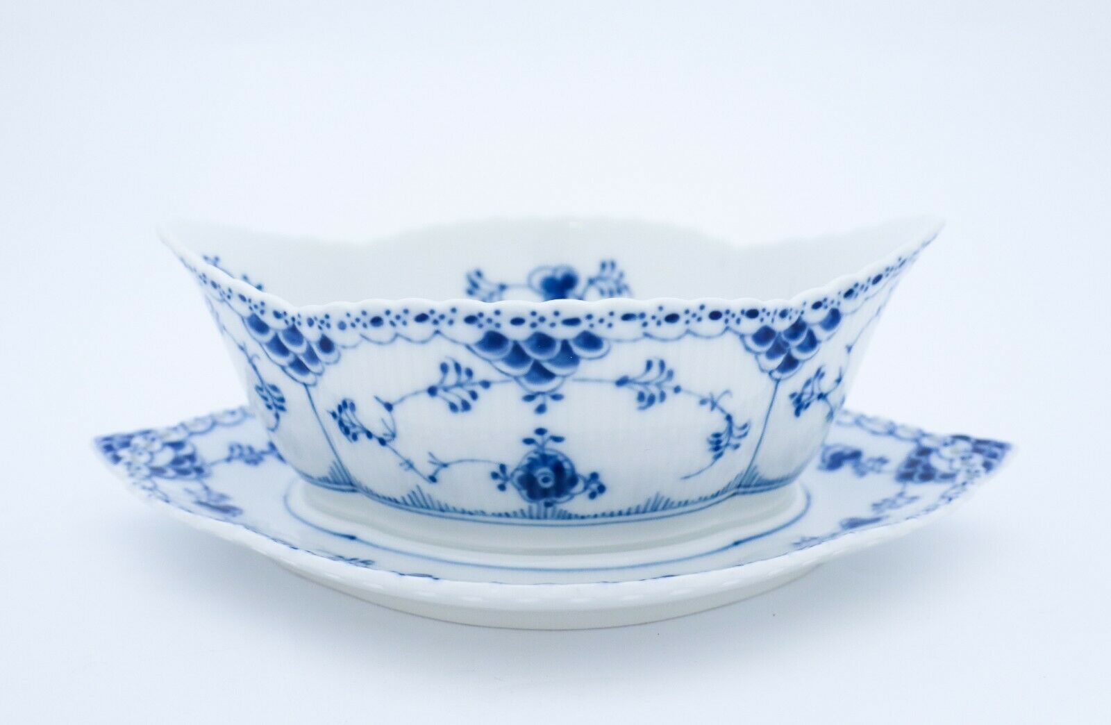 Sauce Boat #1105 - Blue Fluted - Full Lace - Royal Copenhagen - 1st Quality