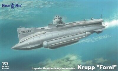 Mikro Mir 72-018 Krupp "forel" Imperial Russian Navy Submarine Scale 1/72