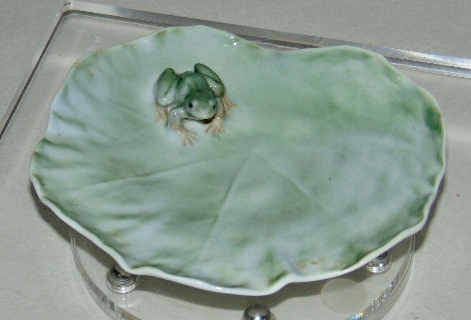 Vintage Royal Copenhagen Trinket Dish Frog On A Lily Pad #2477 Lot C