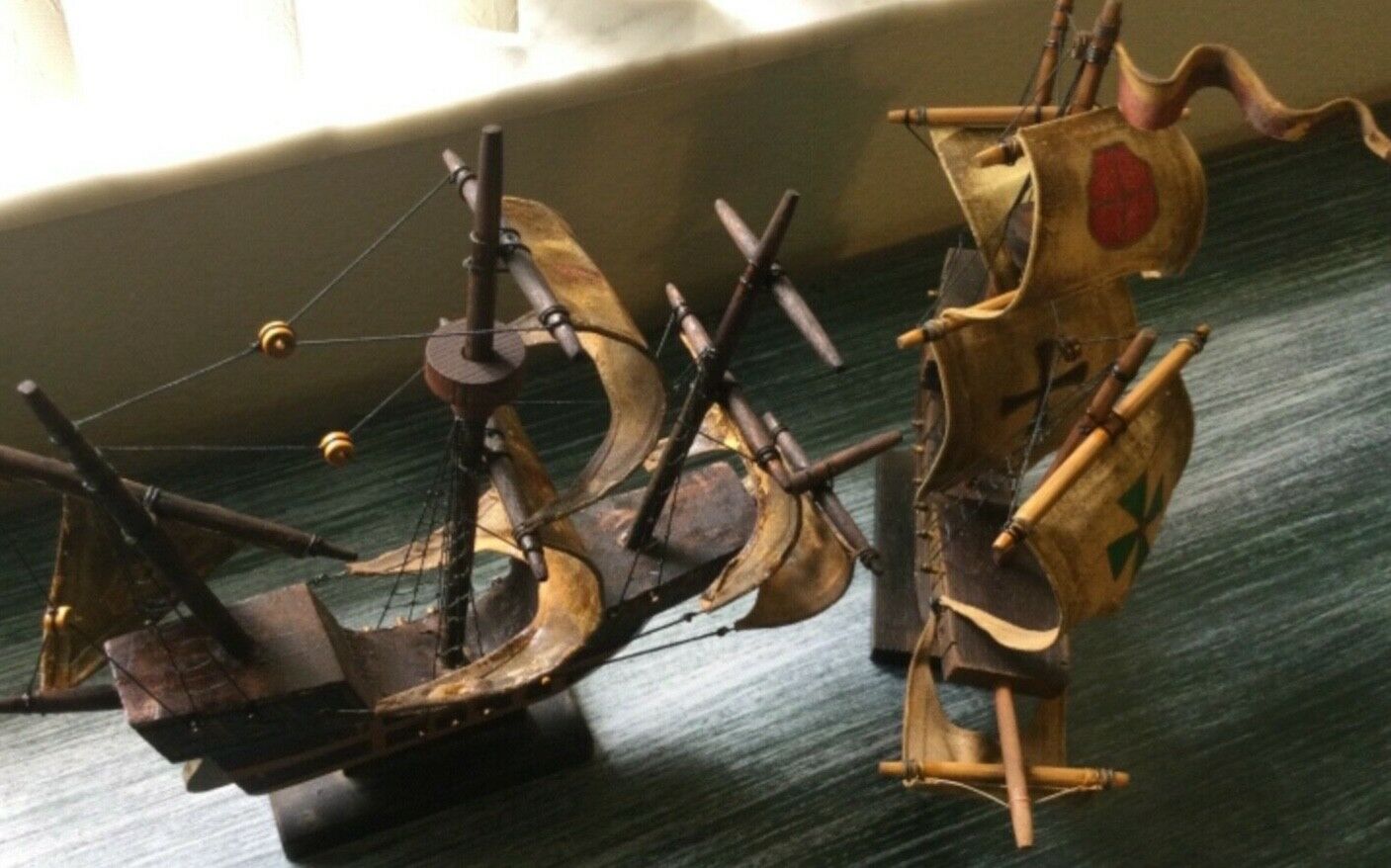 Restored Vintage Wooden Sailing Ships. Each Sold Separately Galleons Explorer