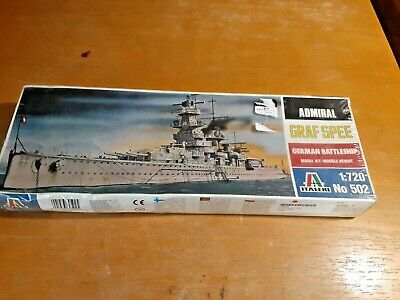 Italeri Model  Admiral Graf Spee German Battleship Kit #502