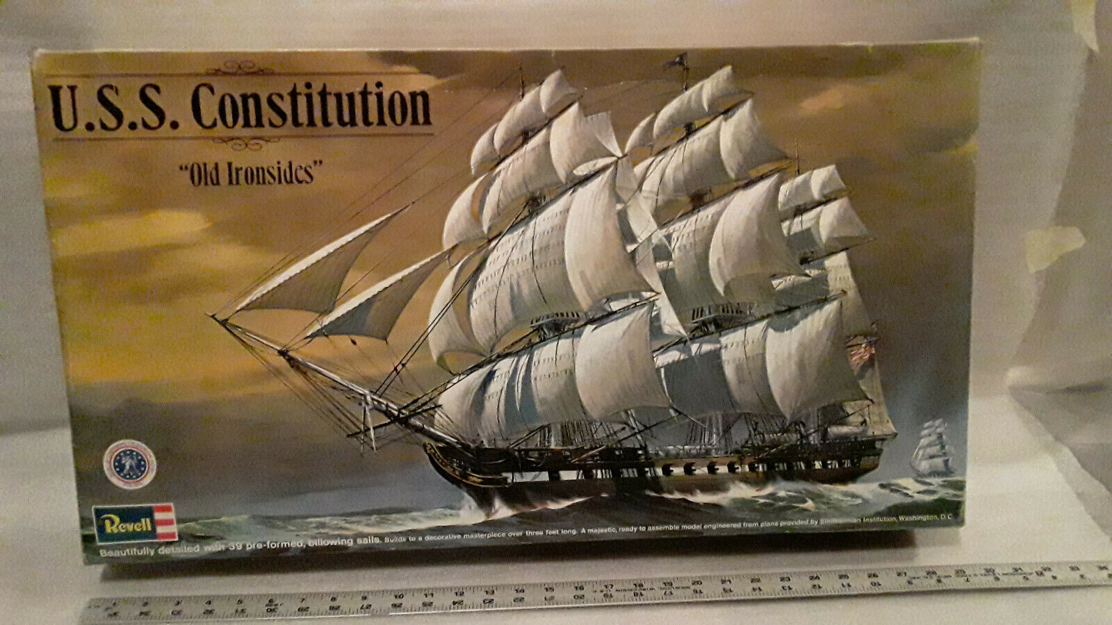 New Vintage 1974 Revell U.s.s. Consitution "old Ironsides" Model Ship