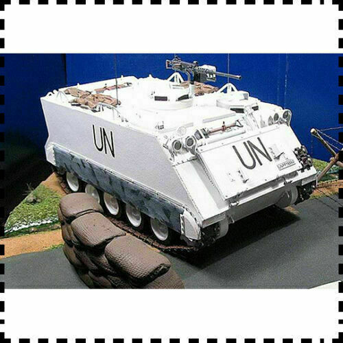 1:25 Scale Un M113 Armored Personnel Carrier Diy Handcraft Paper Model Kit Ax